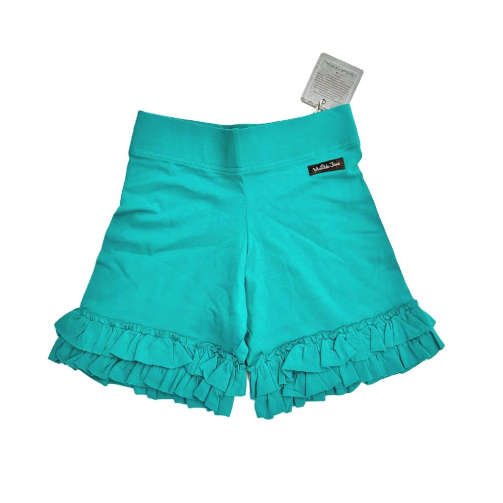 NEW Matilda Jane girl shortie 8 10 12 bike shorts teal blue A Wonderful Parade
